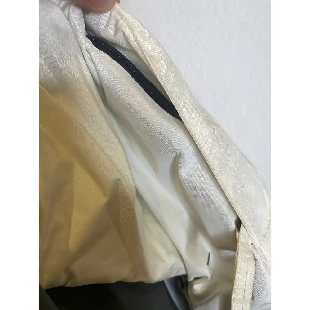 Rossignol Cream Gray Unisex Ski Jacket Sz Men’s Lg/Women’s XL Zipper Hood Warm
